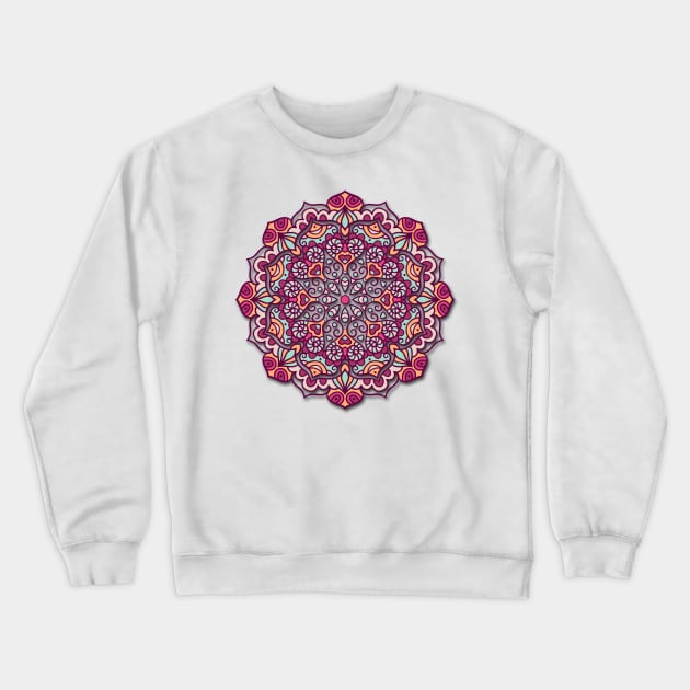 FLORAL MANDALA Crewneck Sweatshirt by GloriaSanchez